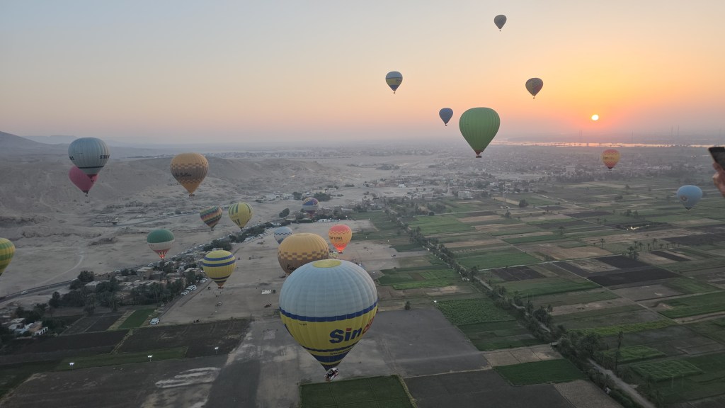 My first hot air balloon experience in&nbsp;Luxor!